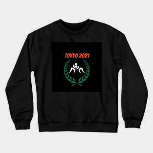 Wrestling Tokyo 2021 Olympics Crewneck Sweatshirt